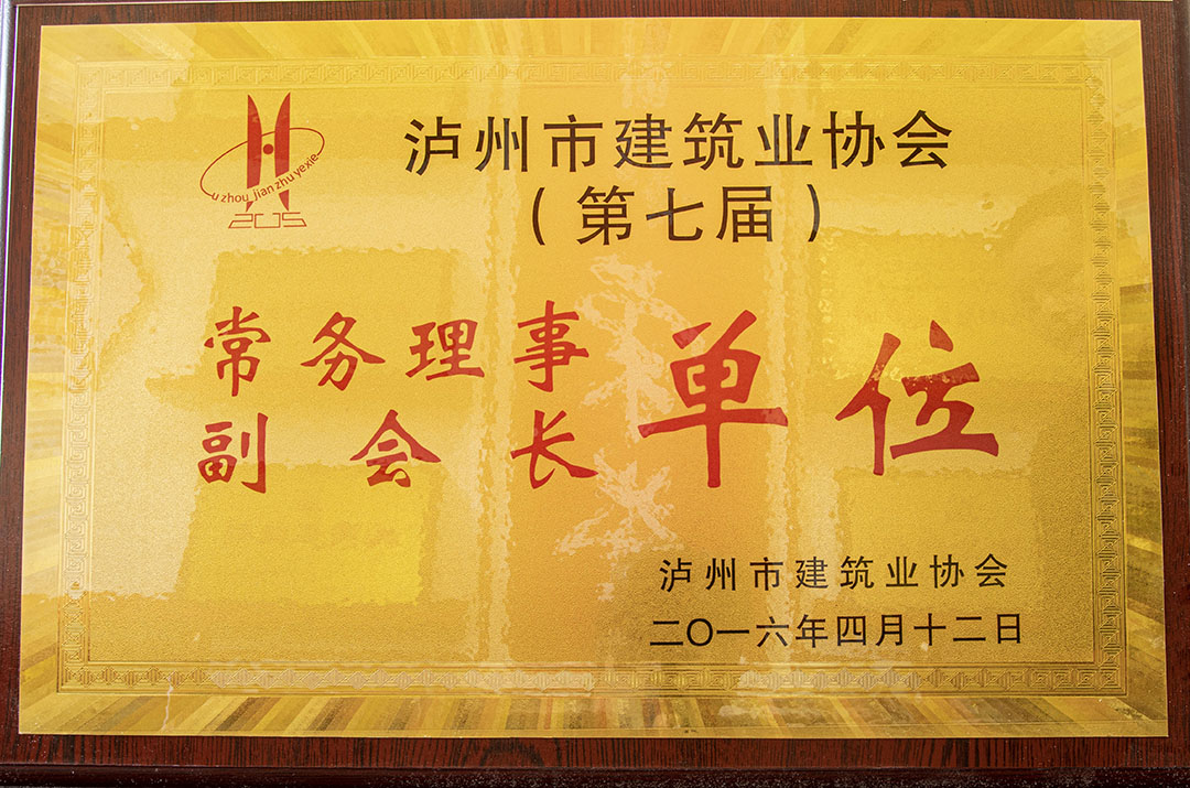 瀘州市建筑業(yè)協(xié)會(huì)常務(wù)理事副會(huì)長單位